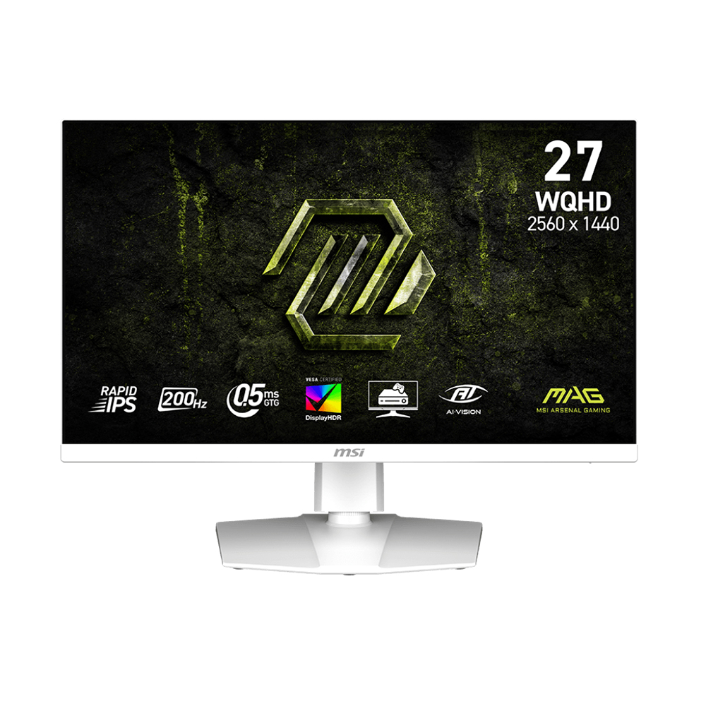MÀN HÌNH MSI MAG 274QRFW E20 (27 INCH - IPS - 2K - 200HZ - 0.5MS - TRẮNG)