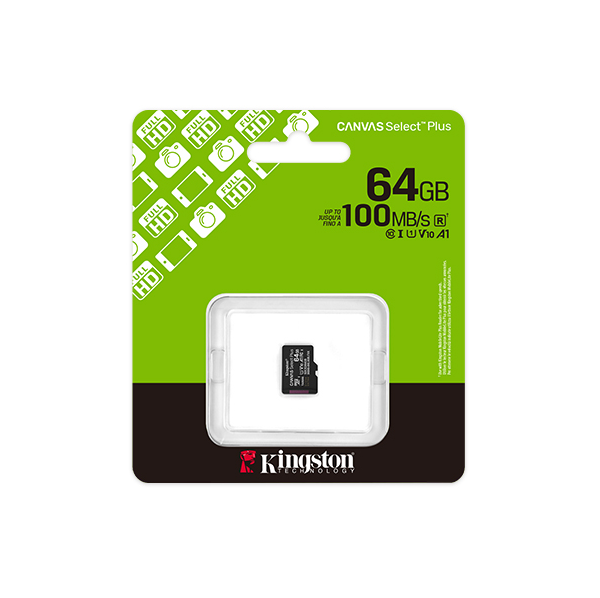 Thẻ nhớ MicroSD Kingston 64GB Canvas Select Plus SDCS3/64GBSP