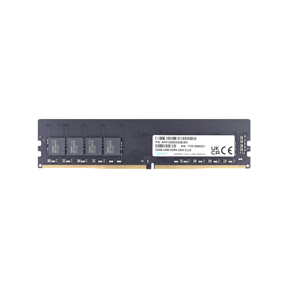 RAM PC Apacer 32GB DDR4 3200 CL22 Tray - (AU32GGB32CSBBGH)